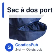 Sac à dos porte-ordinateur personnalisable avec logo - Osric - Miniature 10