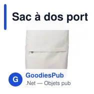 Sac à dos porte-ordinateur personnalisable Seraphina avec logo - Miniature 11