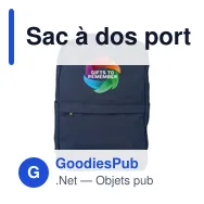 Sac à dos porte-ordinateur personnalisable Seraphina avec logo - Miniature 10