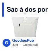 Sac à dos porte-ordinateur personnalisable Thaddeux avec logo - Miniature 1