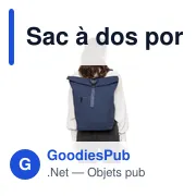 Sac à dos porte-ordinateur personnalisable Thaddeux avec logo - Miniature 3