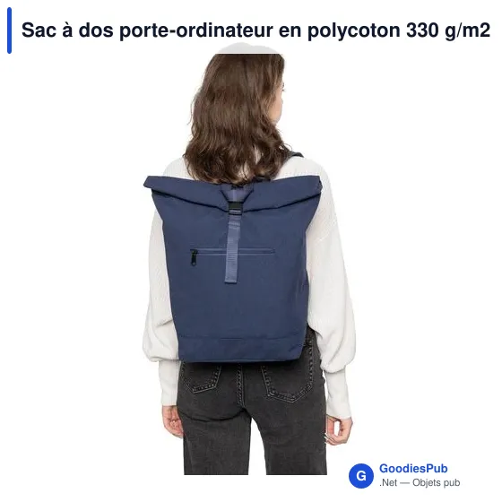 Sac à dos porte-ordinateur personnalisable Thaddeux avec logo - Image 3