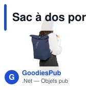 Sac à dos porte-ordinateur personnalisable Thaddeux avec logo - Miniature 4