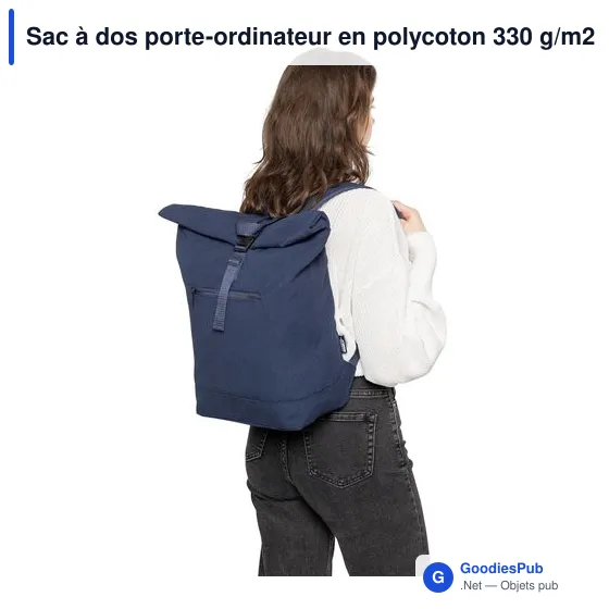 Sac à dos porte-ordinateur personnalisable Thaddeux avec logo - Image 4