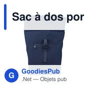 Sac à dos porte-ordinateur personnalisable Thaddeux avec logo - Miniature 6