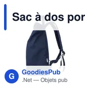 Sac à dos porte-ordinateur personnalisable Thaddeux avec logo - Miniature 7