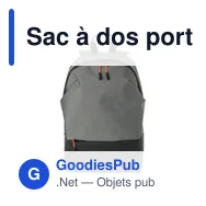 Sac à dos porte-ordinateur personnalisable avec logo - Polyester 500D - Miniature 1