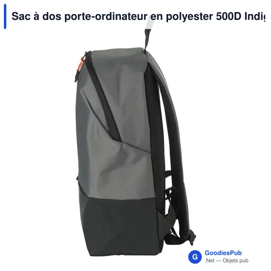 Sac à dos porte-ordinateur personnalisable avec logo - Polyester 500D - Image 3