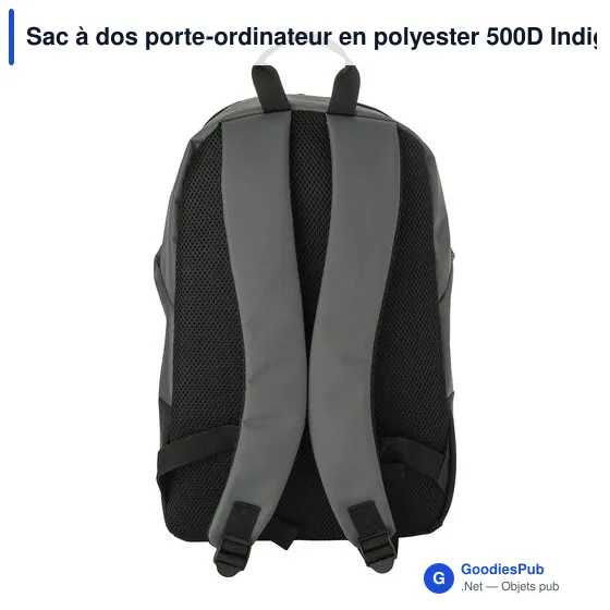 Sac à dos porte-ordinateur personnalisable avec logo - Polyester 500D - Image 4