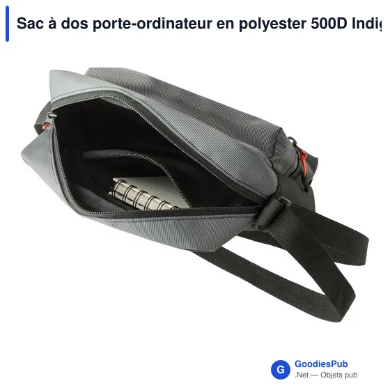 Sac à dos porte-ordinateur personnalisable avec logo - Polyester 500D - Image 5