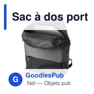 Sac à dos porte-ordinateur personnalisable avec logo - Polyester 500D - Miniature 6