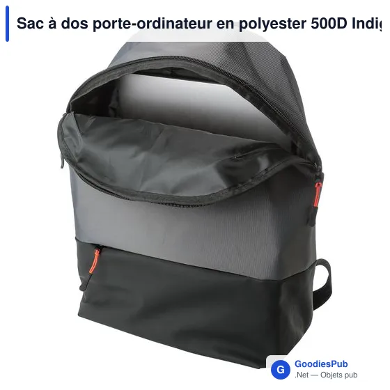 Sac à dos porte-ordinateur personnalisable avec logo - Polyester 500D - Image 6