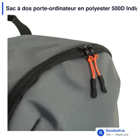 Sac à dos porte-ordinateur personnalisable avec logo - Polyester 500D - Image 9