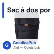 Sac à dos porte-ordinateur personnalisable Appolo avec logo - Miniature 1