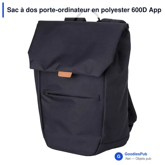 Sac à dos porte-ordinateur personnalisable Appolo avec logo - Image 2