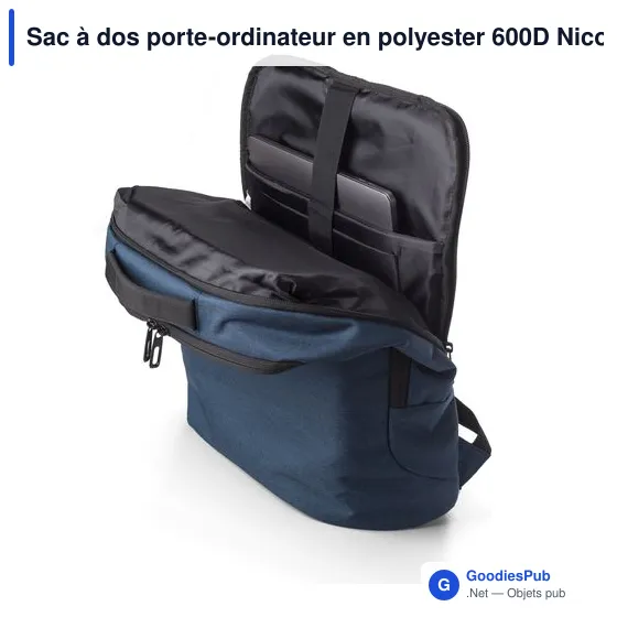 Sac à dos porte-ordinateur personnalisable avec logo - Nicolas - Image 11