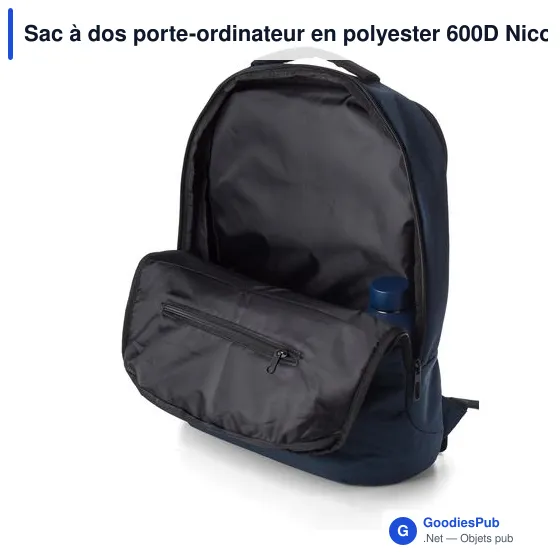 Sac à dos porte-ordinateur personnalisable avec logo - Nicolas - Image 12