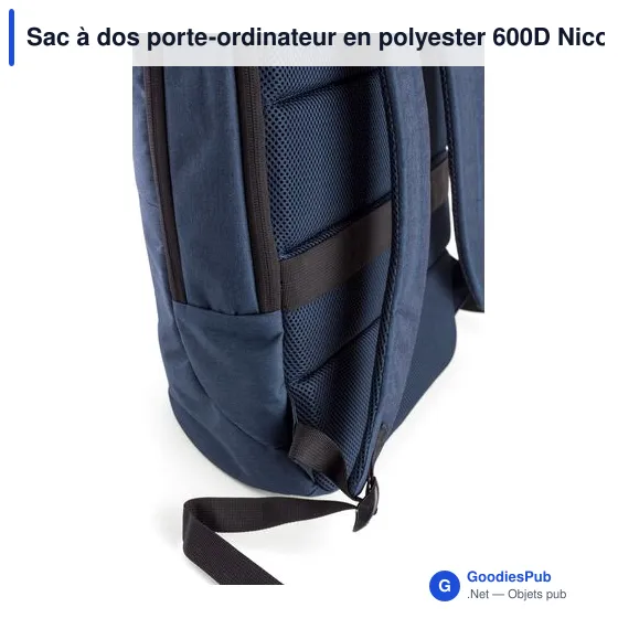 Sac à dos porte-ordinateur personnalisable avec logo - Nicolas - Image 6