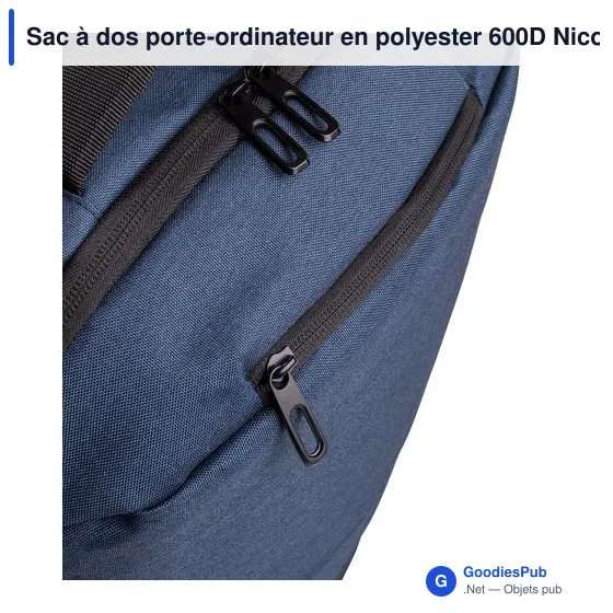 Sac à dos porte-ordinateur personnalisable avec logo - Nicolas - Image 7