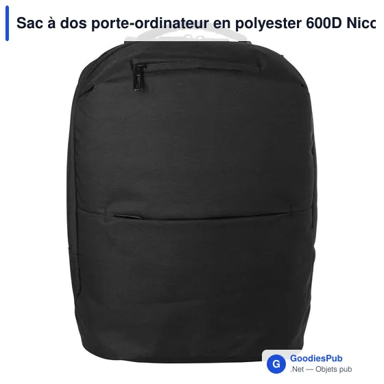 Sac à dos porte-ordinateur personnalisable avec logo - Nicolas - Image 8