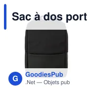 Sac à dos porte-ordinateur personnalisable avec logo - Oscar - Miniature 1