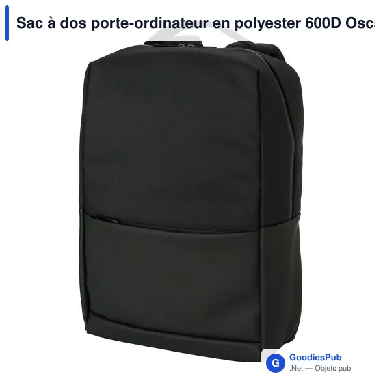 Sac à dos porte-ordinateur personnalisable avec logo - Oscar - Image 2