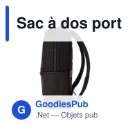 Sac à dos porte-ordinateur personnalisable avec logo - Oscar - Miniature 3