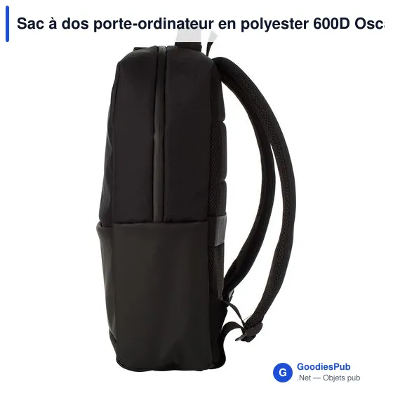 Sac à dos porte-ordinateur personnalisable avec logo - Oscar - Image 3