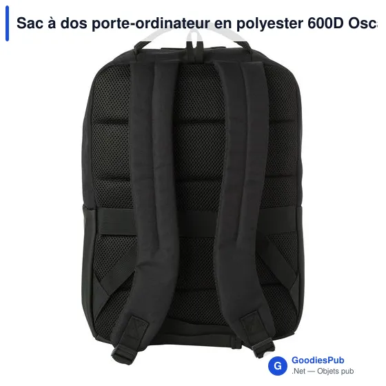 Sac à dos porte-ordinateur personnalisable avec logo - Oscar - Image 4