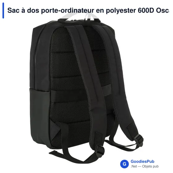 Sac à dos porte-ordinateur personnalisable avec logo - Oscar - Image 6