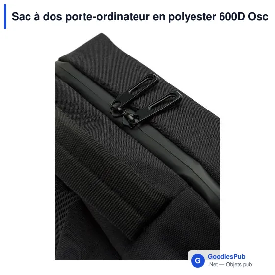 Sac à dos porte-ordinateur personnalisable avec logo - Oscar - Image 9