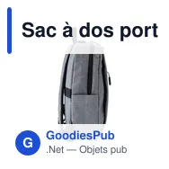 Sac à dos porte-ordinateur personnalisable avec logo - Carlito - Miniature 10