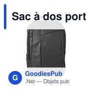 Sac à dos porte-ordinateur personnalisable avec logo - Cassandre - Miniature 1