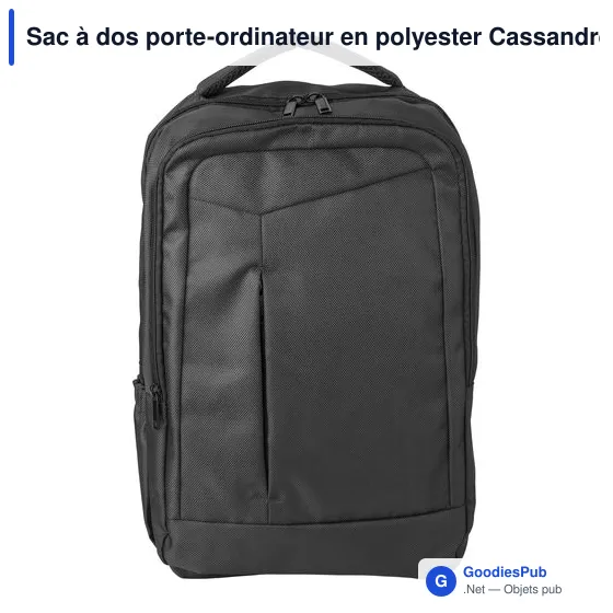 Sac à dos porte-ordinateur personnalisable avec logo - Cassandre - Image 1