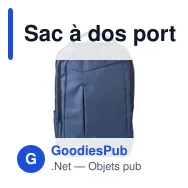 Sac à dos porte-ordinateur personnalisable avec logo - Cassandre - Miniature 2