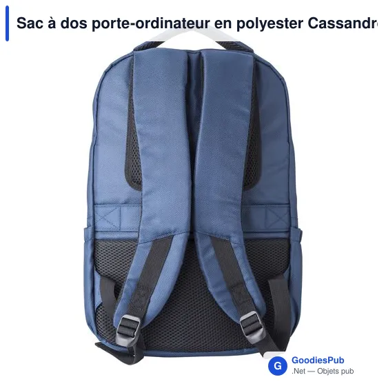 Sac à dos porte-ordinateur personnalisable avec logo - Cassandre - Image 3