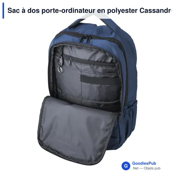 Sac à dos porte-ordinateur personnalisable avec logo - Cassandre - Image 4
