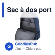 Sac à dos porte-ordinateur personnalisable avec logo - Cassandre - Miniature 5