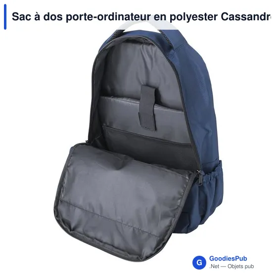 Sac à dos porte-ordinateur personnalisable avec logo - Cassandre - Image 5