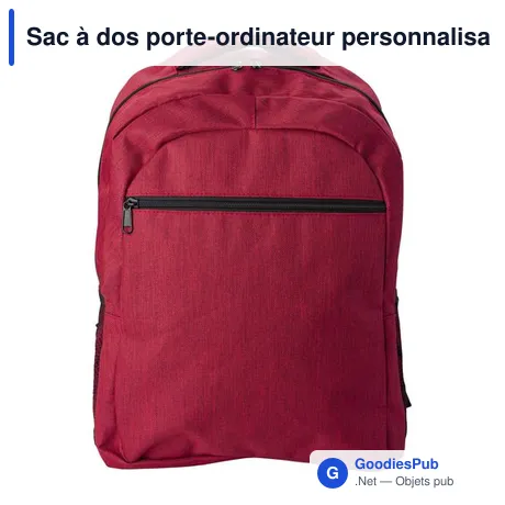 Sac à dos porte-ordinateur personnalisable Glynn avec logo