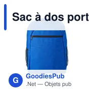 Sac à dos porte-ordinateur personnalisable Glynn avec logo - Miniature 2