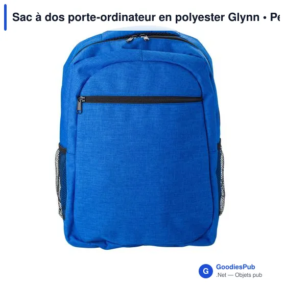 Sac à dos porte-ordinateur personnalisable Glynn avec logo - Image 2