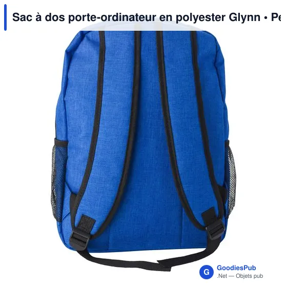 Sac à dos porte-ordinateur personnalisable Glynn avec logo - Image 4