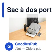Sac à dos porte-ordinateur personnalisable Glynn avec logo - Miniature 5