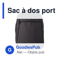 Sac à dos porte-ordinateur personnalisable Glynn avec logo - Miniature 6