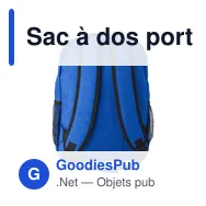 Sac à dos porte-ordinateur personnalisable Glynn avec logo - Miniature 9
