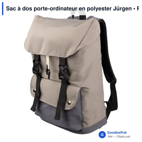 Sac à dos porte-ordinateur personnalisable Jürgen avec logo - Image 2