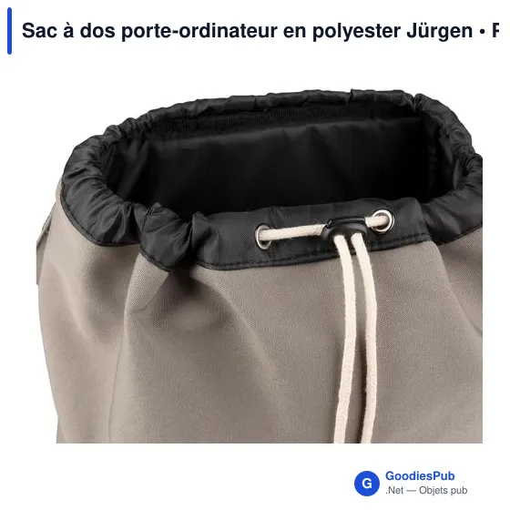 Sac à dos porte-ordinateur personnalisable Jürgen avec logo - Image 3
