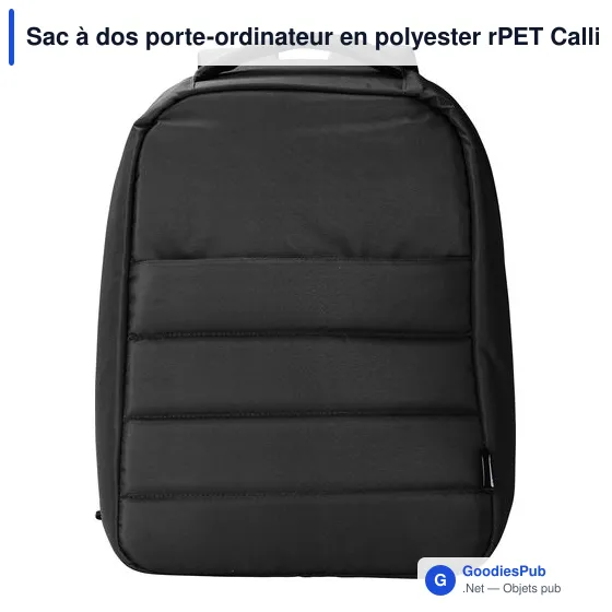 Sac à dos porte-ordinateur personnalisable Calliope avec logo - Image 1