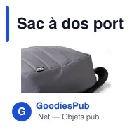 Sac à dos porte-ordinateur personnalisable Calliope avec logo - Miniature 7